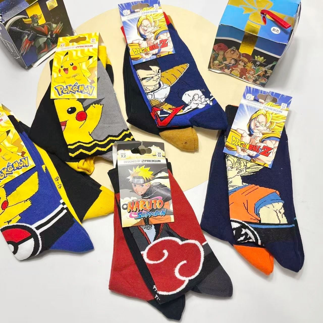 Anime Mid-calf Socks/Naruto/Dragon Ball/Goku