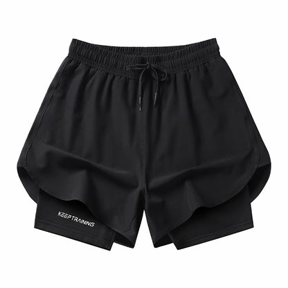 Double-layer Marathon/Running Quick-drying Shorts