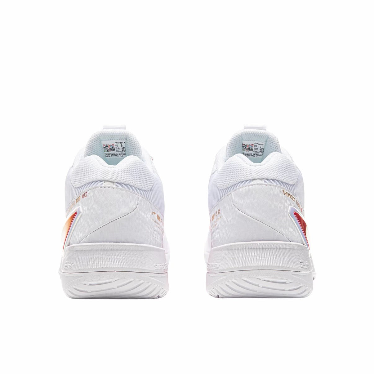 Li-Ning Thunder 2 Pro Badminton Shoes - Standard White/Neon