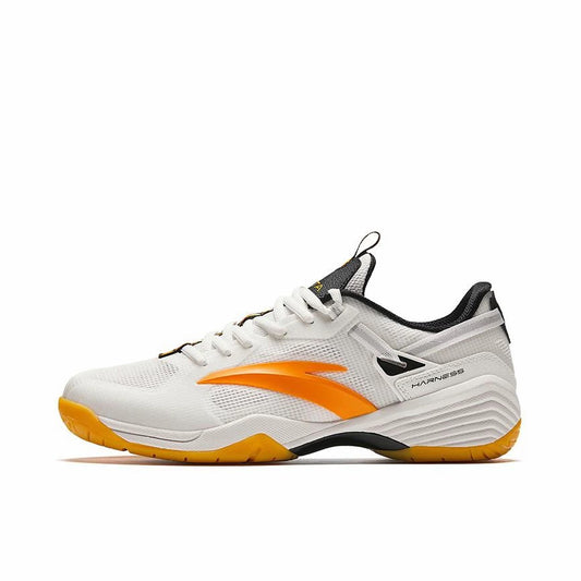 Anta Professional Badminton Shoes - White/Yellow