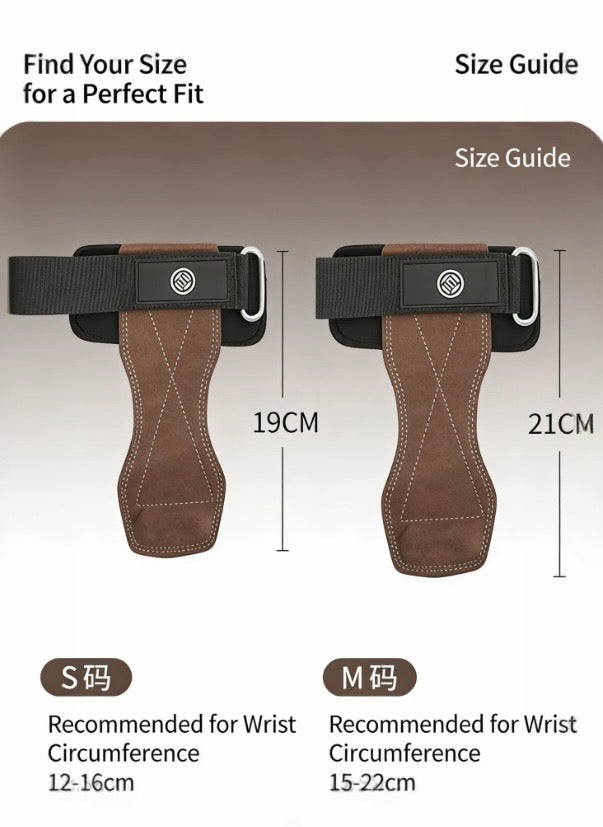 Lu Xiaojun 3.0 Leather Weightlifting Grips Deadlift Assist Straps