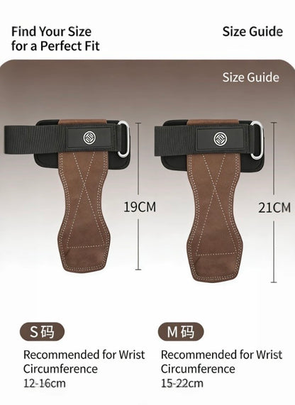 Lu Xiaojun 3.0 Leather Weightlifting Grips Deadlift Assist Straps
