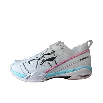 （Shi Yu Qi）Li-Ning Invincible Ace Badminton Shoes - White/Pink/Blue