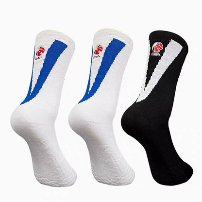 CBA Player Edition Elite PE Long Basketball Socks (Big V)
