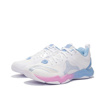 Li-Ning Ranger 6.0 Lite Badminton Training Shoes - White/Pink/Blue