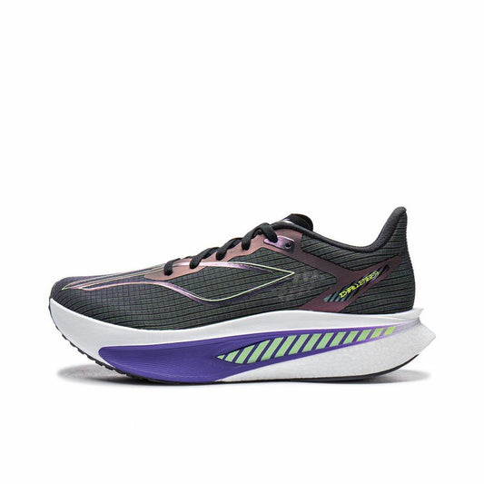 （Men & Women）Li-Ning Feidian 6 Challenger Racing Carbon Plate Running Shoes - Black/Purple