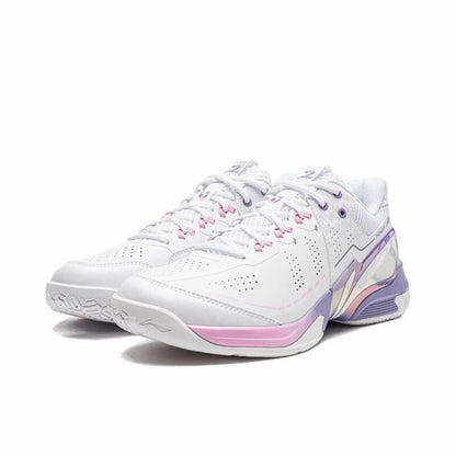 Li-Ning Thunder 2 Pro Badminton Shoes - Standard White/Brick Pink