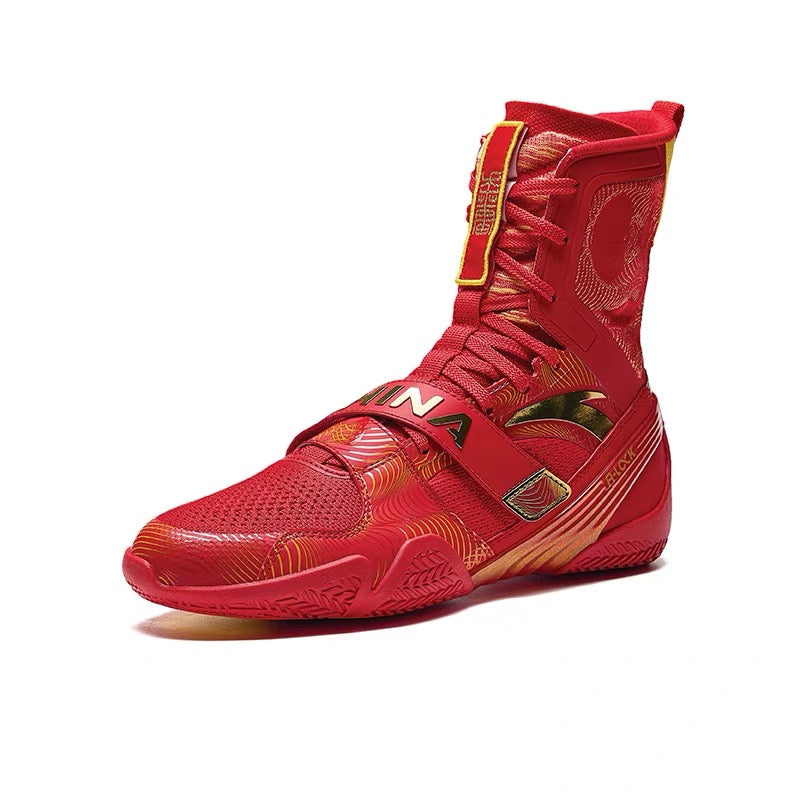 Anta | China National Team 2024 Paris Olympics Professional Boxing Shoes - Classic Red