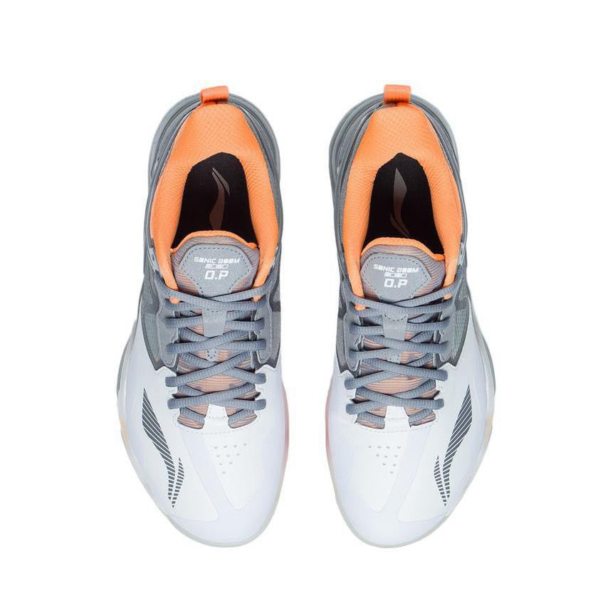 Li-Ning Sonic Boom 1.0 Badminton Shoes - Gray/Orange