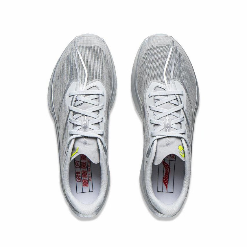 （Men & Women）Li-Ning Feidian 6 Challenger Racing Carbon Plate Running Shoes - Quiet Gray