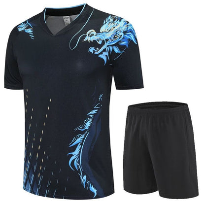 Paris Summer Games National Team Table Tennis Quick-Drying Sports T-Shirt