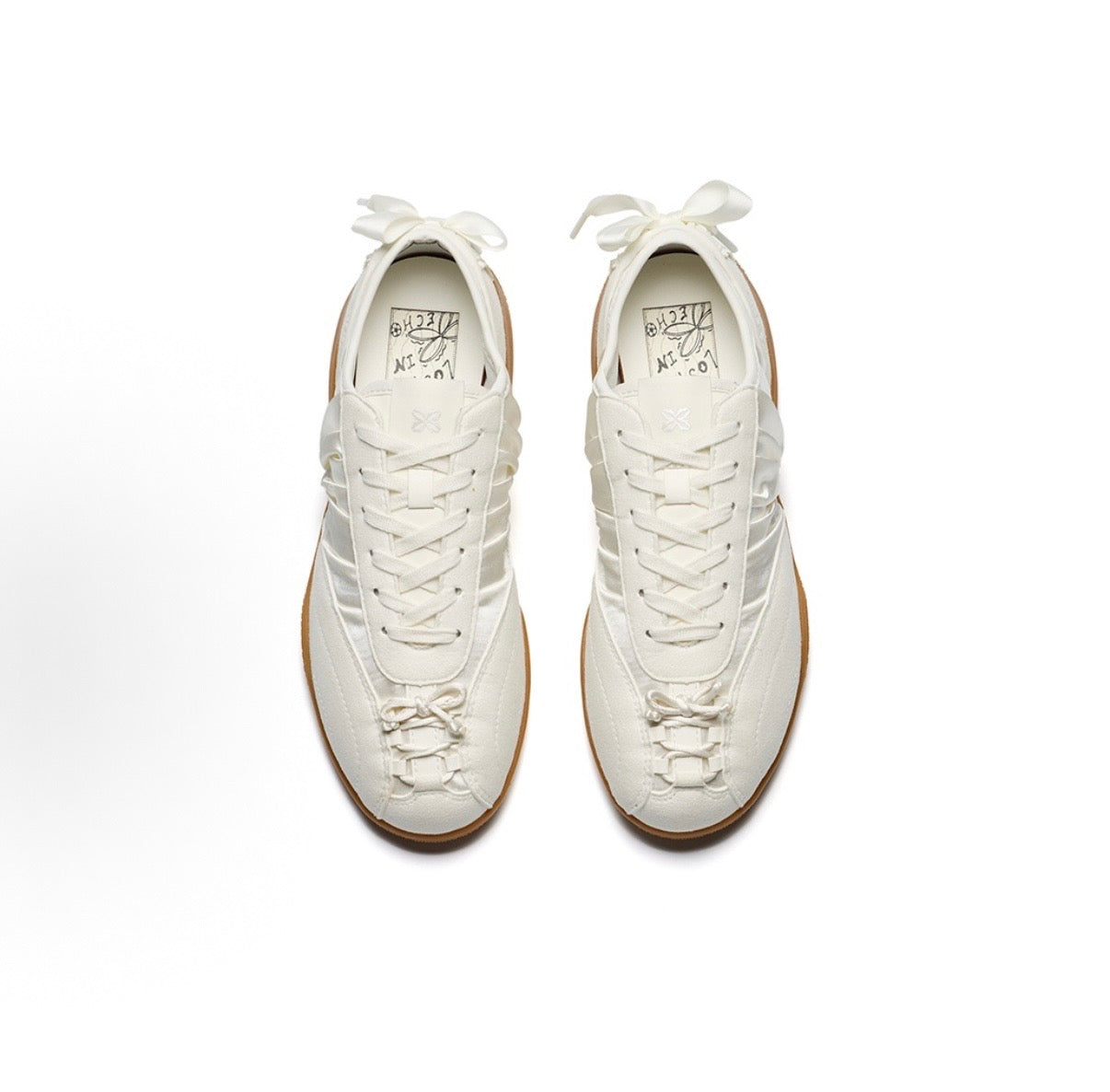 （Guan Xiaotong）Anta Colorfit × Lost In Echo Ballet Thin-Sole GAT Sneakers - White