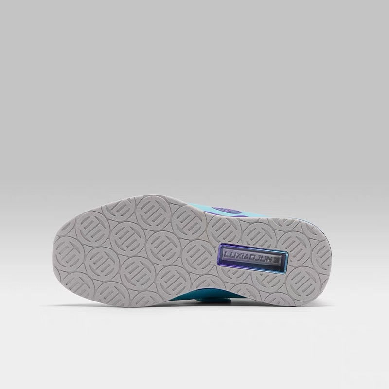 （Kids）Lu Xiaojun Lifter 1.0 Professional Weightlifting Shoes / Squat Shoes - Blue/Purple/White