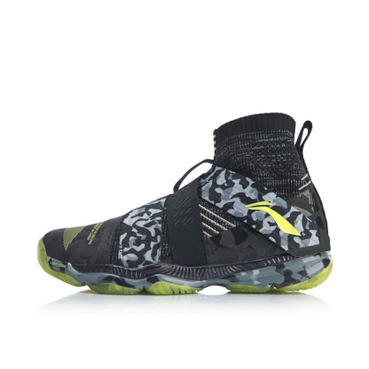 Li-Ning Ranger 4 High Professional Badminton Shoes - Black/Gray