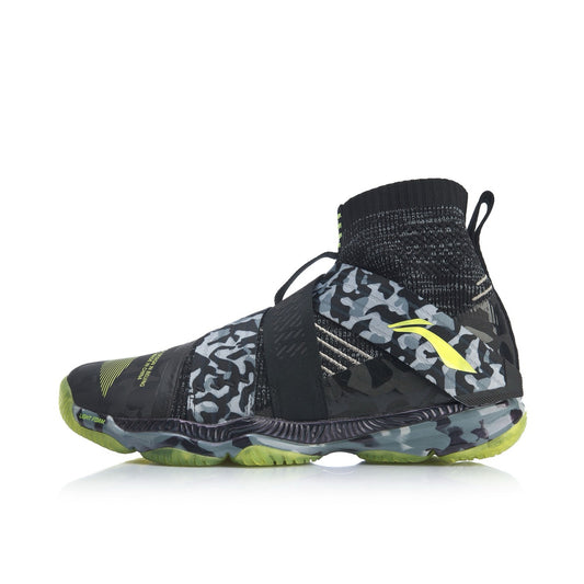 Li-Ning Ranger 4 High Professional Badminton Shoes - Black/Gray