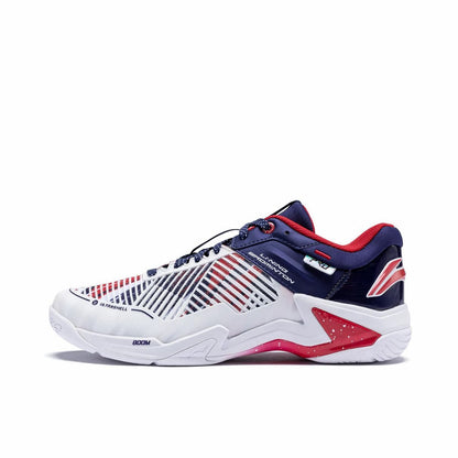Li-Ning Thunder Pro Badminton Shoes - White/Blue