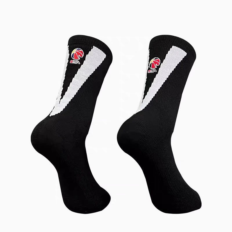 CBA Player Edition Elite PE Long Basketball Socks (Big V)