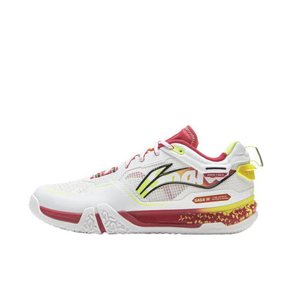 （Men）Li-Ning Saga Ⅲ Pro Badminton Shoes - White/Red