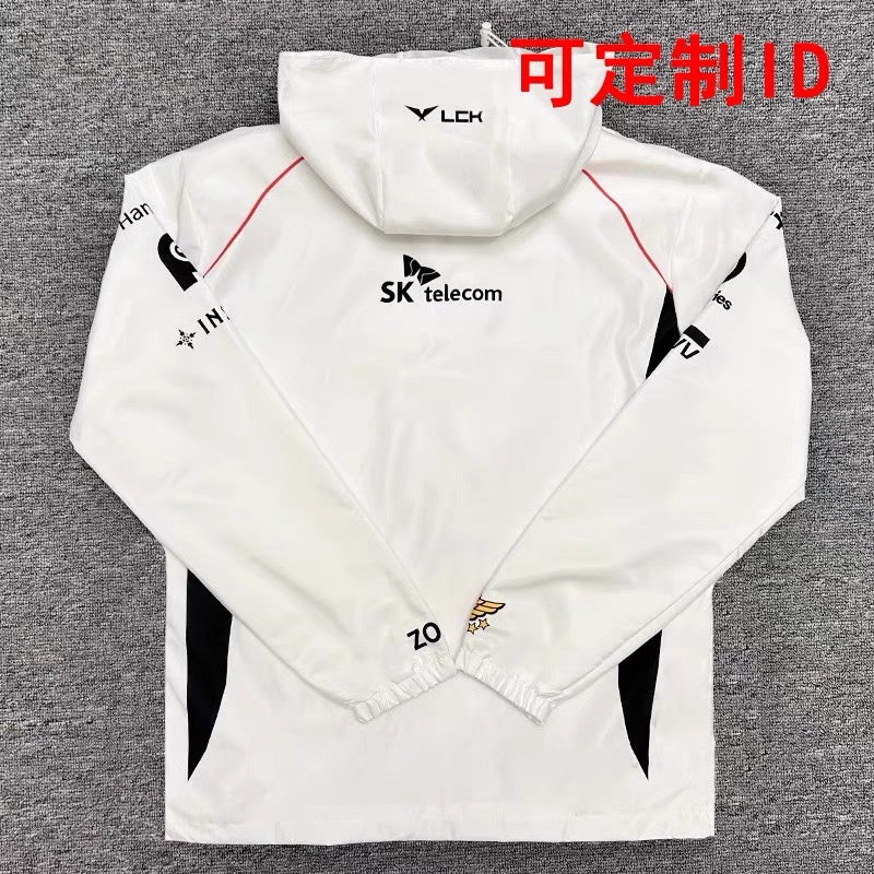 2022 T1 Grey and online White Sports Athlete Jacket Merch OFFICIAL SOLD OUT