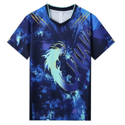 Paris Summer Games National Team Table Tennis Quick-Drying Sports T-Shirt