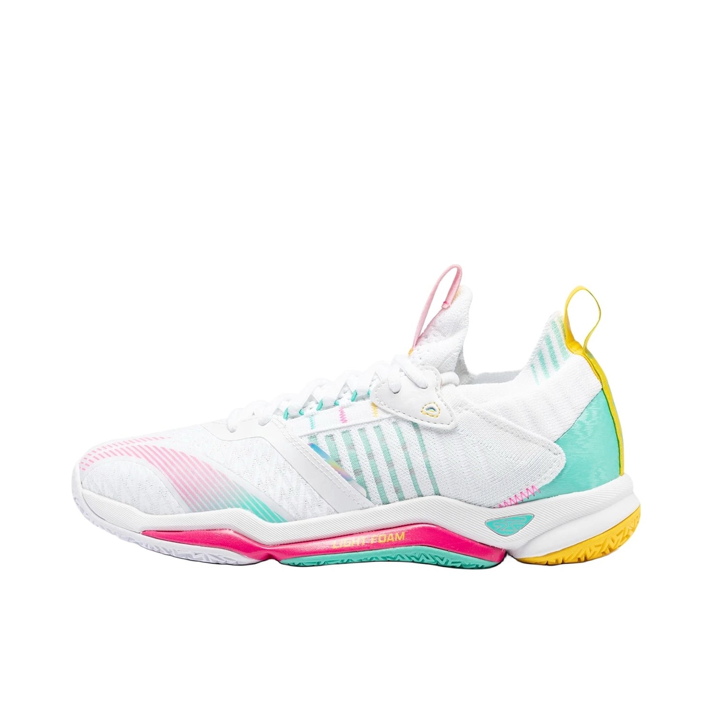 Li-Ning Dagger 4 Badminton Shoes - White/Parrot Green