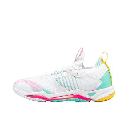 Li-Ning Dagger 4 Badminton Shoes - White/Parrot Green