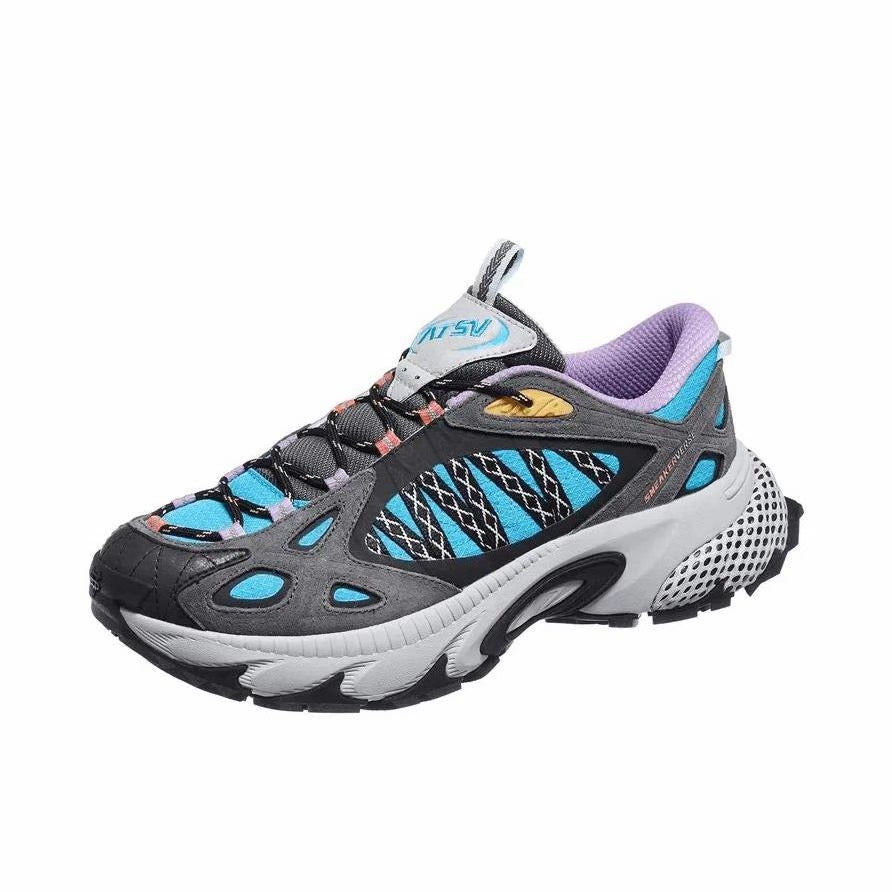 ANTA SNEAKERVERSE ZIGZAG Low-top Casual Shoes - Blue/Gray/Black