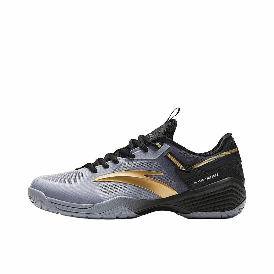 Anta Professional Badminton Shoes - Fog Gray/Base Black