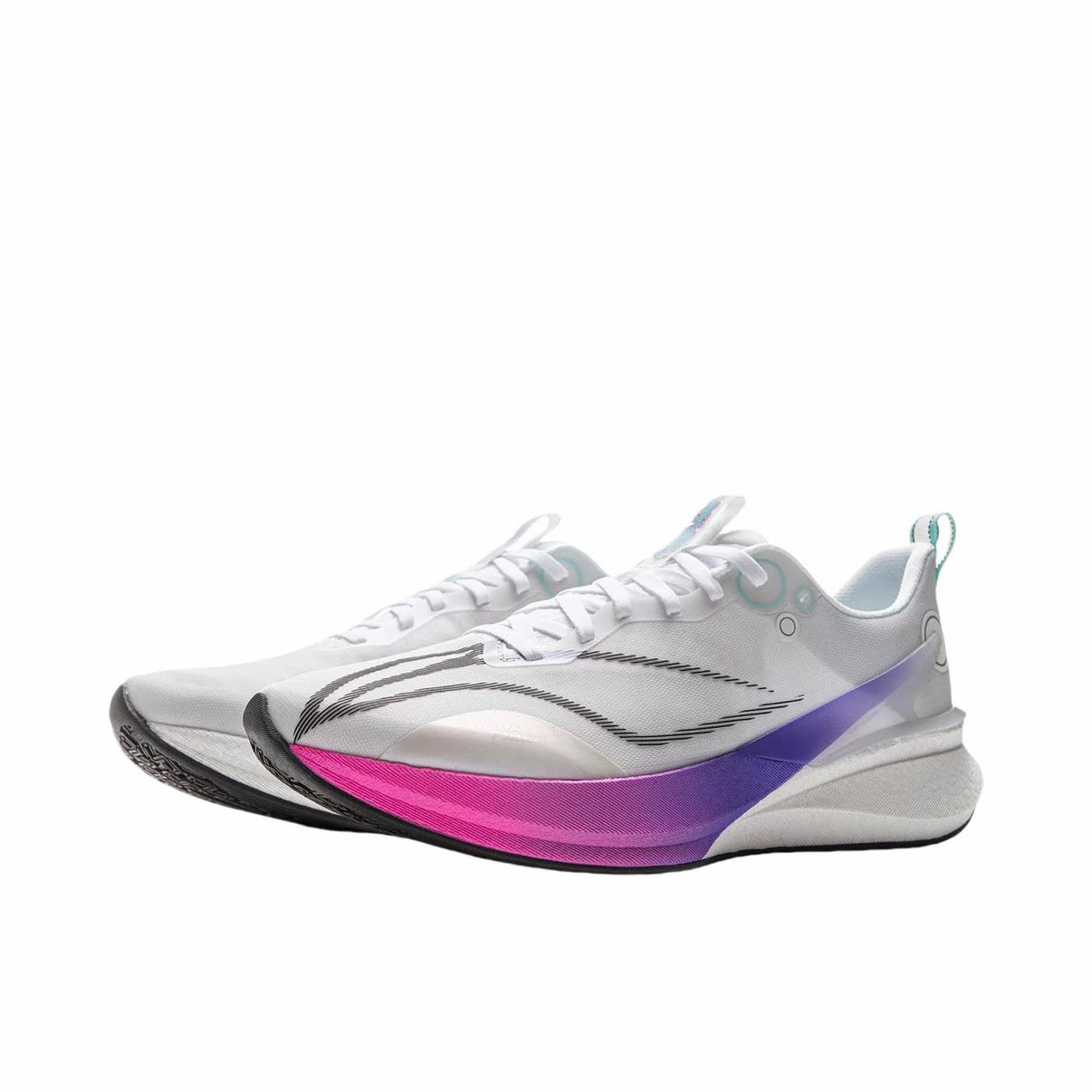 （Men & Women）【Xiao Zhan 】 Li-Ning Red Hare 8 Pro Running Shoes - White/Purple