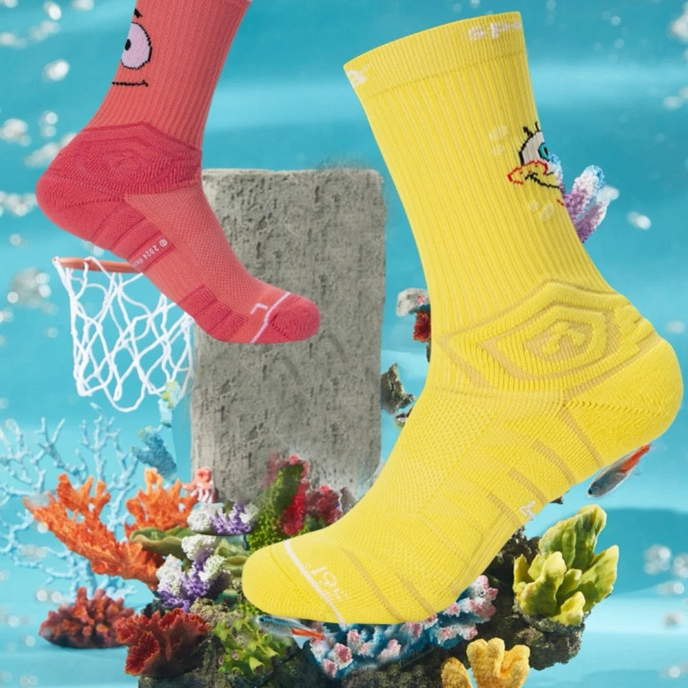 SpongeBob SquarePants x 361° Cartoon Sports Basketball Socks