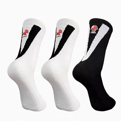 CBA Player Edition Elite PE Long Basketball Socks (Big V)