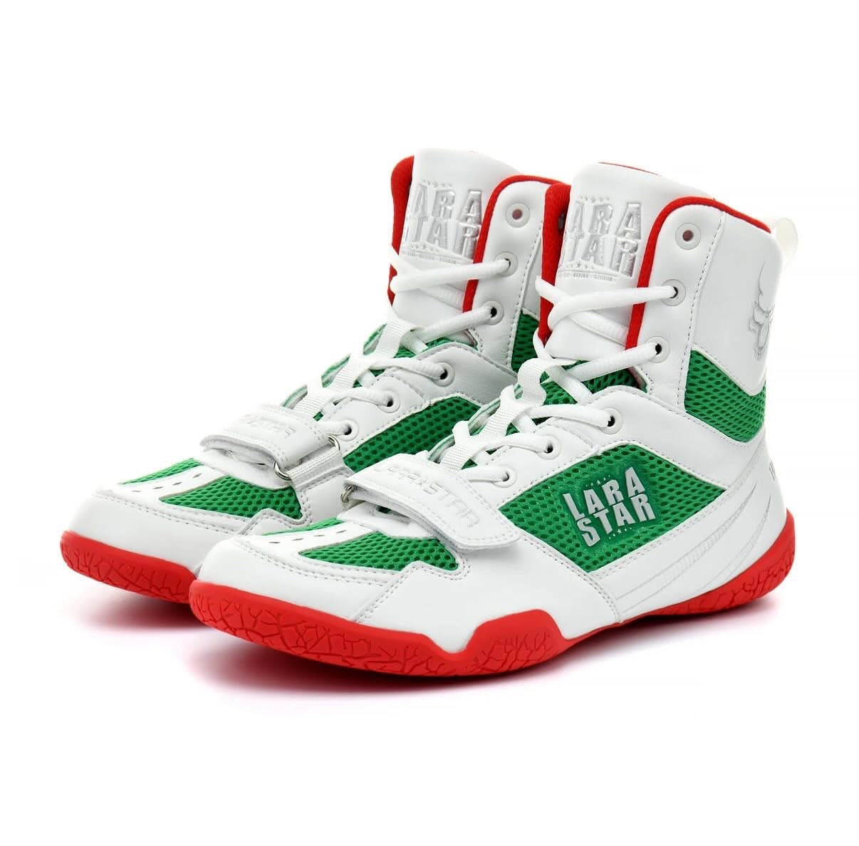 Lara Star Professional Boxing Training Shoes - Green/White