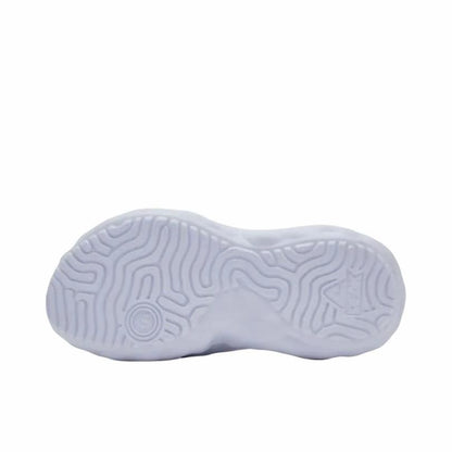 （Men & Women）Peak Taichi Cloud Soft-soled Velcro Slippers - White/Black