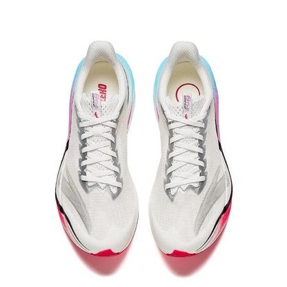 Anta Mach 6.0 Running Shoes - Papyrus white/Blue/Pink