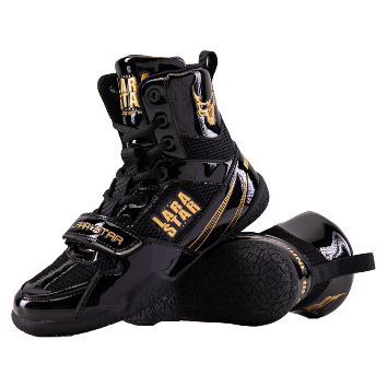 Lara Star Professional Boxing Training Shoes - Black