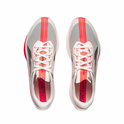 （Men & Women）Li-Ning Feidian 6 Challenger Racing Carbon Plate Running Shoes - White/Pink