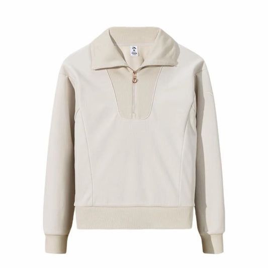 【Gu Ailing】Anta Training Series Pullover Collar Half-Zip Sweatshirt