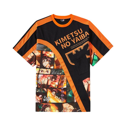 Li-Ning x Demon Slayer Patchwork Trendy And Comfortable Mesh T-shirt