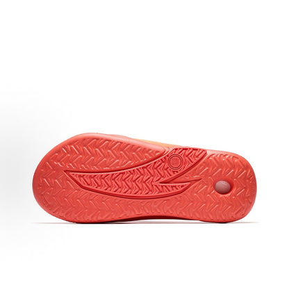 Anta Nitrogen Bubble Leisure Sports Recovery Slippers - Fluorescent Red