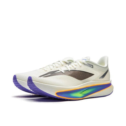 （Men & Women）Li-Ning Feidian 6 Challenger Racing Carbon Plate Running Shoes - White/Blue