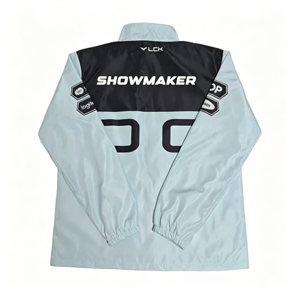 S16 World Championship DK Team Ice Blue And Black Color Block Jacket - ShowMaker