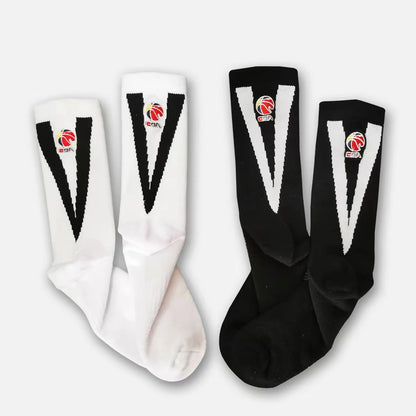 CBA Player Edition Elite PE Long Basketball Socks (Big V)