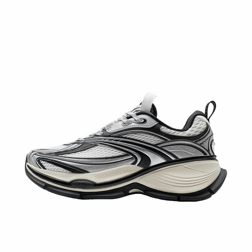 Xtep Basque 2 Sports Couple Height Increasing Shoes - Black/Gray