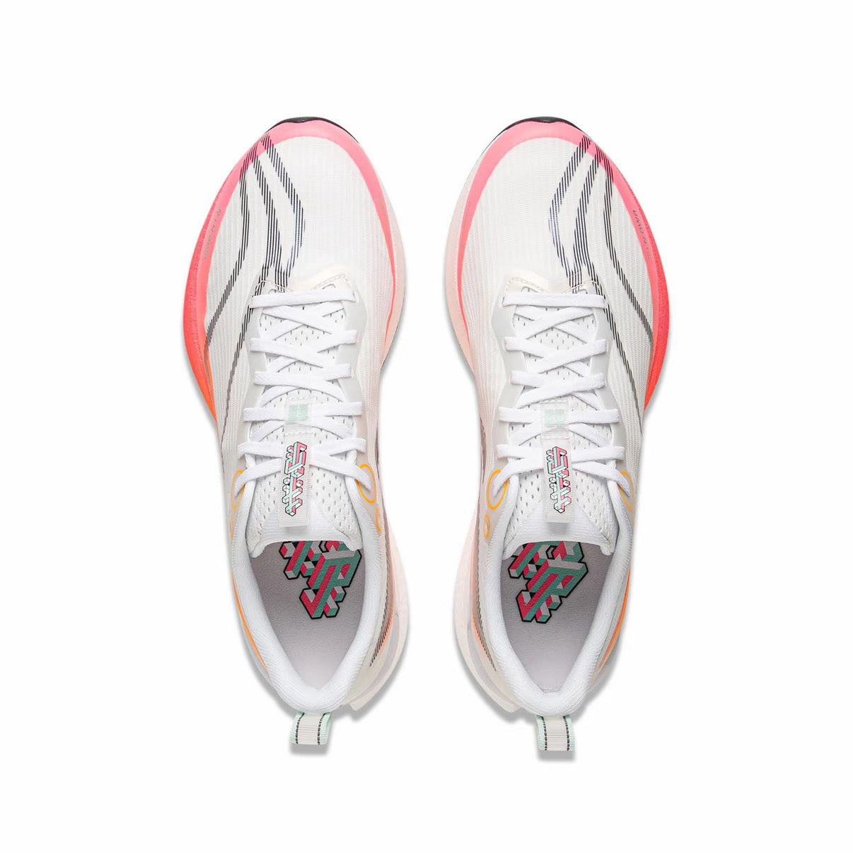 【Xiao Zhan 】 Li-Ning Red Hare 8 Pro Running Shoes - White/Red-orange