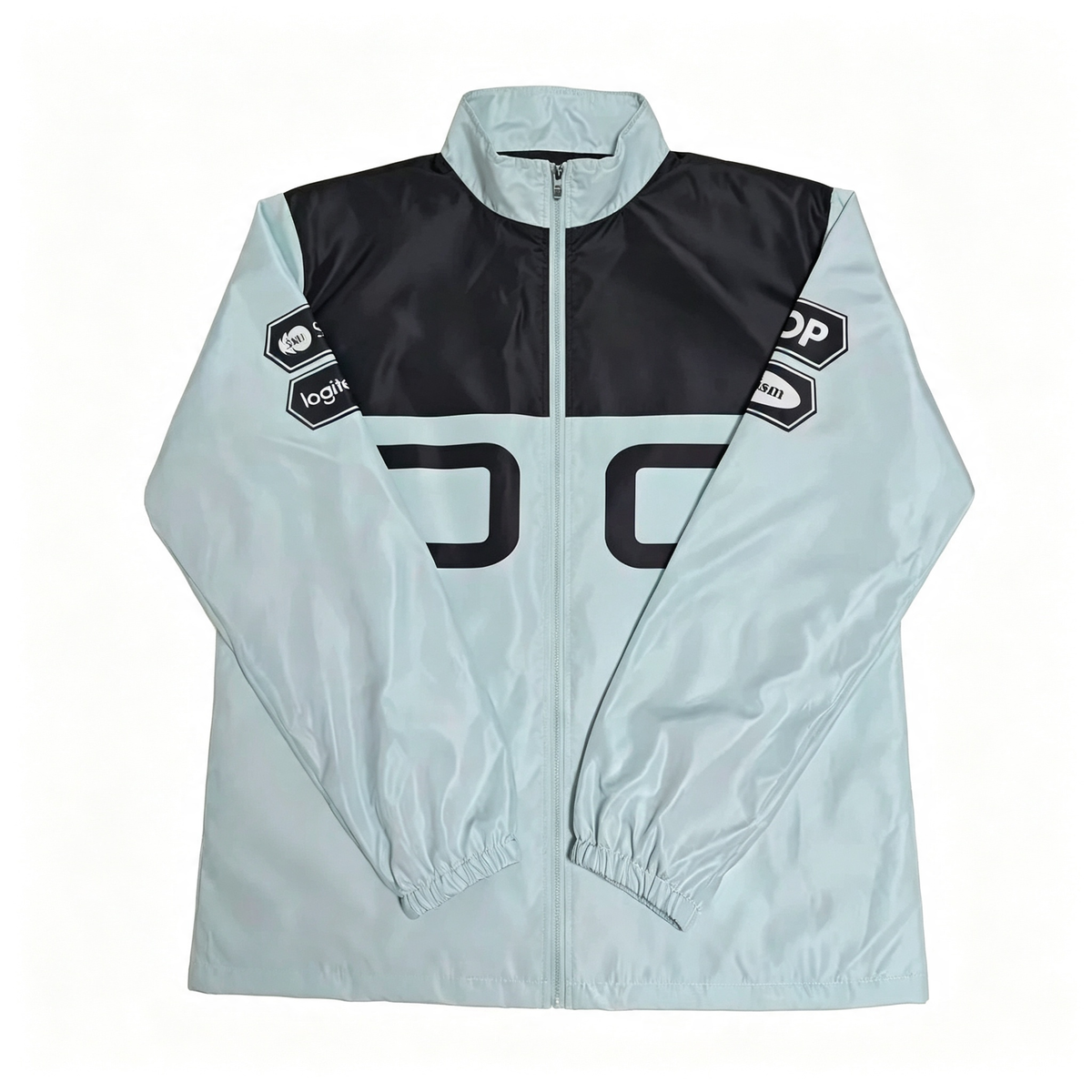 S16 World Championship DK Team Ice Blue And Black Color Block Jacket - ShowMaker
