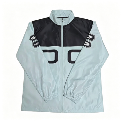 S16 World Championship DK Team Ice Blue And Black Color Block Jacket - ShowMaker