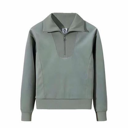 【Gu Ailing】Anta Training Series Pullover Collar Half-Zip Sweatshirt