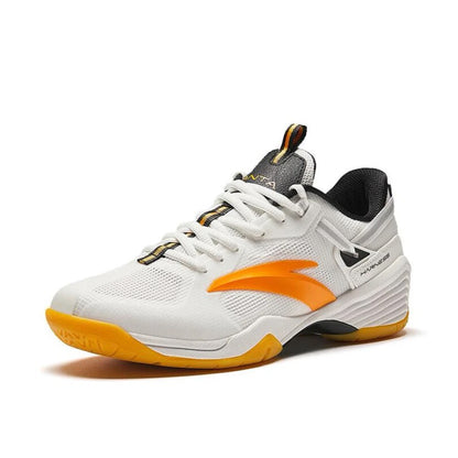 Anta Professional Badminton Shoes - White/Yellow
