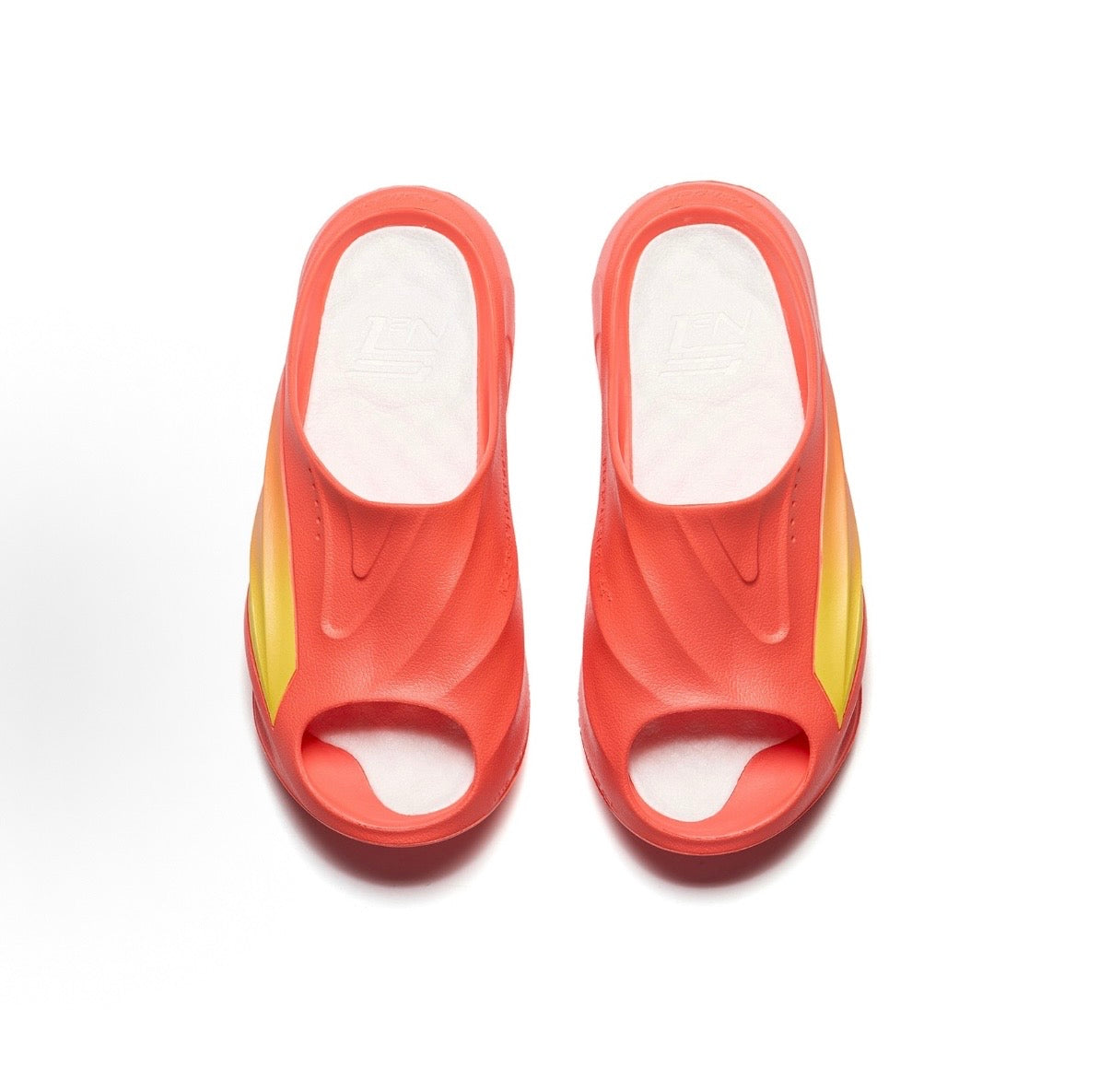 Anta Nitrogen Bubble Leisure Sports Recovery Slippers - Fluorescent Red