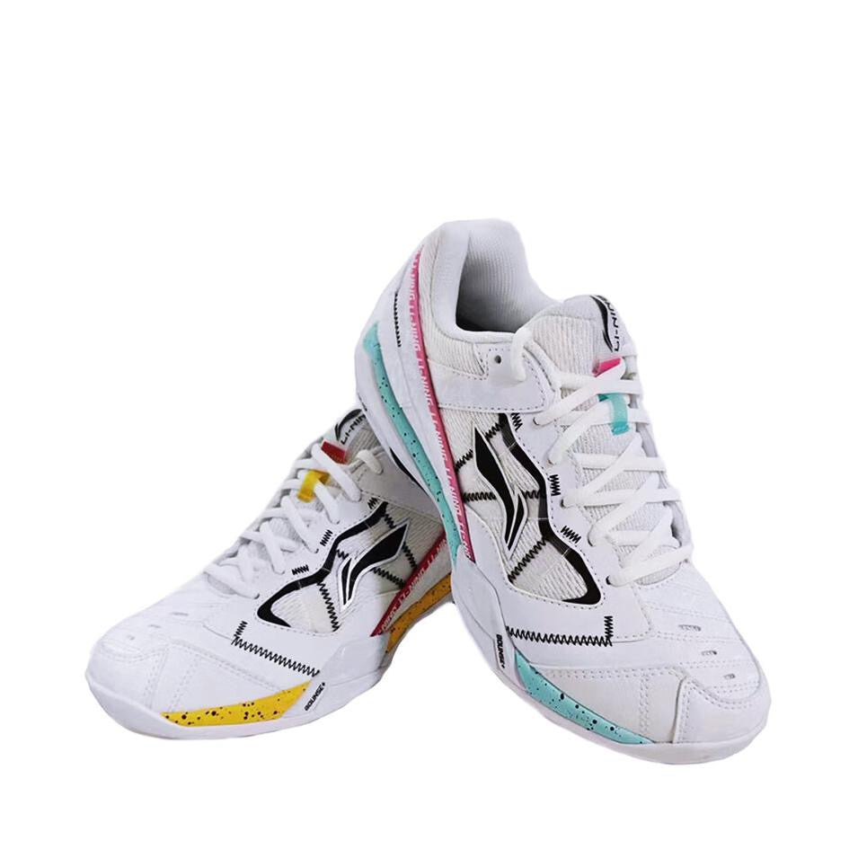 （Shi Yu Qi）Li-Ning Invincible Ace Badminton Shoes - White/Pink/Blue